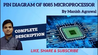 Pin Diagram of 8085 microprocessor Hindi Lecture2 [upl. by Sillaw]