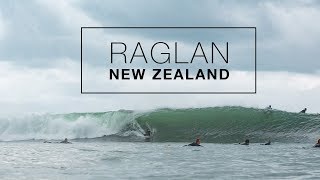 2ft to 6ft in 2 hours at Raglan New Zealand  Surf Photography [upl. by Nomaj]