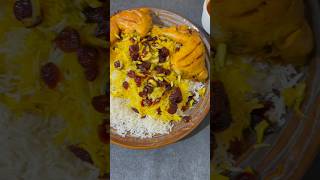 Iranian Barberry Rice With Chicken full Recipe On Channel ricerecipe party easy shorts [upl. by Kleon231]