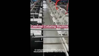 12 Stations Calendar Collating Machine Paper Leaf Collator Stitching Paper Collating Machine [upl. by Teressa]