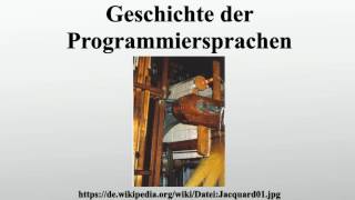 Geschichte der Programmiersprachen [upl. by Sivrad]