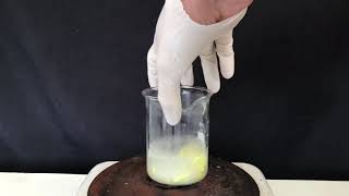 Making sodium polysulfide short clip [upl. by Fotzsyzrk]