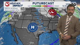 Another cold front into Wednesday will bring high temperatures down to the 70s Wednesday and Thursda [upl. by Kinnon]