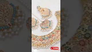 Latest stunning ❤️😘gold plated beautiful Jewellery design shorts yt youtubeshortstrendingviral [upl. by Knowland]