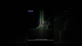 Terraria Where you randomly dig into nonexistent caves gaming shorts terraria [upl. by Katheryn]