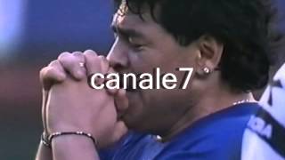 La commozione di Diego Armando Maradona nel corso dellamichevole per il suo addio al calcio [upl. by Nicolella]