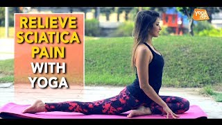 Yoga To Relieve Sciatica Pain  Half Pigeon Pose  Yoga Tak [upl. by Nnylakcaj]