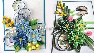 Quilling Flower V14 Tutorial paper flower  como hacer flores quilling [upl. by Odrareve]