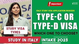 Which Student Visa to Choose  Type C or Type D  Italian Visa Process  Latest Visa Process Update [upl. by Esiahc72]