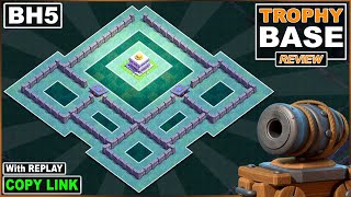 NEW BEST Builder Hall 5 Base 2022 COC BH5 Base COPY Link  Clash of Clans [upl. by Eyla]