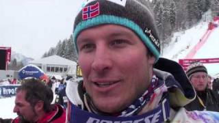 Aksel Lund Svindal talks about Downhillers for Haiti [upl. by Eybbob]