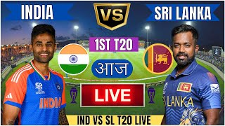 Live IND Vs SL Match Score  Live Cricket Match Today IND vs SL 1st T20 live 1st innings livescore [upl. by Eenhpad]