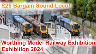 Worthing Model Railway Exhibition 2024  Bargain £25 sound fitted Loco [upl. by Etnuahc]