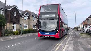 More bus HJ73 NFM 5a to Kinson passing the Bournemouth area 14042024 [upl. by Fulcher]