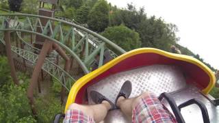 Gerstlauer Bobsled Coaster Thors Hammer Djurs Sommerland 2016 POV Onride [upl. by Nospmas]