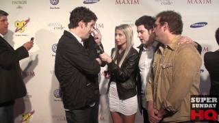 Maxim Super Bowl Party Red Carpet Interviews In Miami 2010 [upl. by Farver]