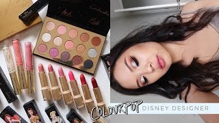 COLOURPOP X DISNEY DESIGNER COLLECTION ⋆ 3 Looks Review Comparisons  Swatches [upl. by Dee Dee]