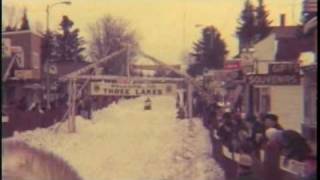 Three Lakes Snowmobile Races 1960smov [upl. by Frayda]