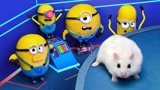 Hamster Adventures In Minions World  If Hamster Was In Despicable Me 4 [upl. by Aubreir]