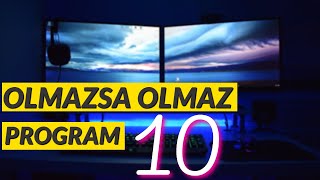 HER BİLGİSAYARDA MUTLAKA OLMASI GEREKEN 𝟭𝟬 𝗣𝗥𝗢𝗚𝗥𝗔𝗠 ÜCRETSİZ [upl. by Dowzall478]