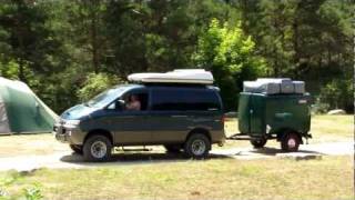 Starex 4x4 Offroad Trailer with Gordigear roof tent  Germany [upl. by Wun]