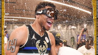 Milwaukee Bucks Locker Room Celebration  2021 NBA Champions [upl. by Esya716]