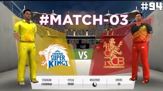 CSK VS RCB  NPL2023  IPL2023  HIGHLIGHTS  WCC3 GAME  CAREER MODE  CRICKET GAME  WCC2 GAME [upl. by Mat]