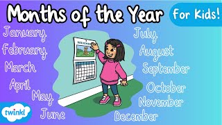 Months of the Year Vocabulary  Months in English [upl. by Seerdi137]