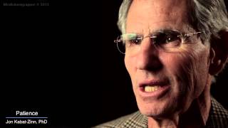 Jon KabatZinn Mindfulness 9 attitudes  patience [upl. by Proffitt]