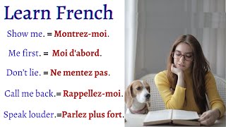 Learn COMMON FRENCH Sentences and Phrases for Everyday life CONVERSATIONS  Learn French [upl. by Nygem]