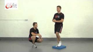 66fit Balance Pad Exercises  Leg Raise by Physiosuppliescom [upl. by Attenweiler]