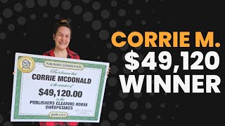 PCH Winner Corrie M of WA Won 4912000 [upl. by Daggett]