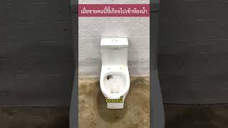 เมื่อชายคนนี้เขาขี้เกียจไปเข้าห้องน้ำ😂🚽 toilet lazy funny [upl. by Eachelle79]