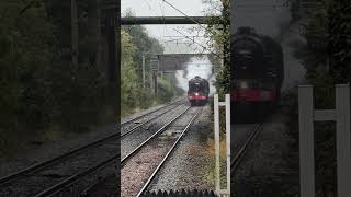 45596 Bahamas amp 44932 double header at Tame Bridge Parkway 300924 steamlocomotive steamengine [upl. by Remas]