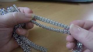 Live Chain Maille Demonstration  Gridlock Byzantine [upl. by Amerak]