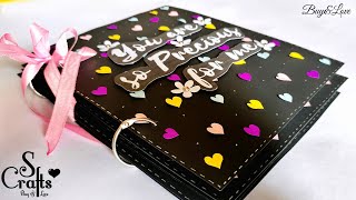 Scrapbook  Precious 💜  Special anniversary scrapbook ideas  birthday scrapbook ideas  S Crafts [upl. by Enelaehs]