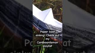 Sinking paper boat music by cowgirlchloe [upl. by Ellahcim]