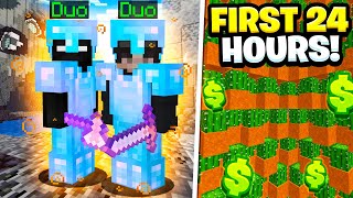 THE BEST FIRST 24 HOURS AS A DUO FACTION  Minecraft Factions  Complex Factions 1 [upl. by Ilzel]