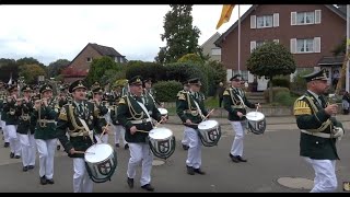 Schützenfest 2024 in Grevenbroch  E L F G E N Aufmarsch zur letzten Regimentabnahme in 2024 [upl. by Raimondo]