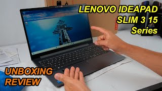 Laptop💻Lenovo Ideapad Slim 3 15 📦Unboxing  Review  Información ⌨️🖱️ Test 📸🌡️🎤🔊 [upl. by Eenitsed]