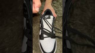 Crazy Nike Dunk Laces Tutorial 🤩 [upl. by Supple]