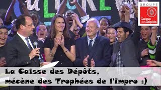 Trophées de limpro  François Hollande et Jamel Debouzze au rendezvous [upl. by Russell]