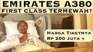 EMIRATES A380 FIRST CLASS ke Dubai Dapat Tiket GRATIS VLOG 33 [upl. by Alilad]