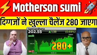 samvardhana motherson share latest news  motherson sumi share target  motherson stock analysis [upl. by Ecitsuj]