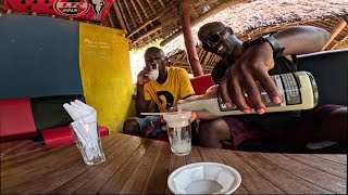 Too Much Palm Wine at Bamburi Beach Mombasa Kenya KE [upl. by Fillender908]