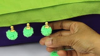 Pom Poms Design for Saree [upl. by Nyladnarb]