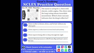 07 Nov NCLEX Practice Questions nursingexam passnclex nclexpracticequestions nursingtest [upl. by Ardnekat849]