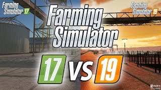 Farming Simulator 17 vs 19 Graphics Comparison [upl. by Aniratac]