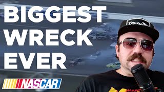 Talladega’s Biggest Wreck Ever 28 Cars Destroyed amp NASCARs Controversial DVP Debate [upl. by Gulgee]