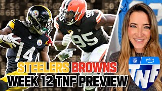 Steelers vs Browns Week 12 Thursday Night Football Preview [upl. by Gizela]